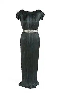 Delphos gown. Mariano Fortuny. c. 1921-1950.