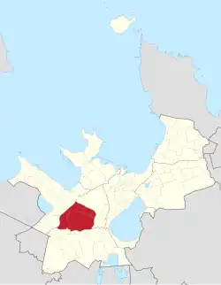 Location of Mustamäe in Tallinn.