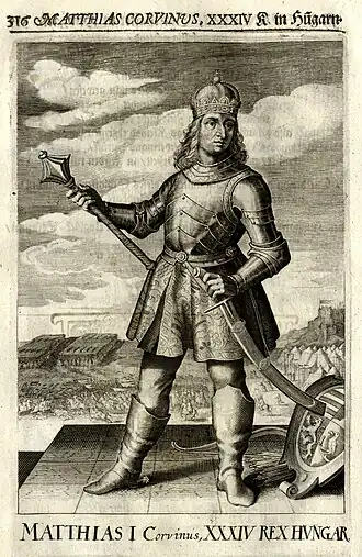 King Matthias Corvinus (Nádasdy Mausoleum, 1664)