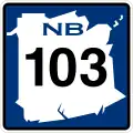 Route&nbsp;103 marker