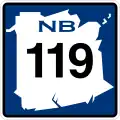 Route&nbsp;119 marker