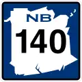 Route&nbsp;140 marker