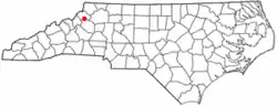 Location of Blowing Rock, North Carolina