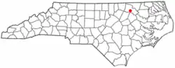 Location of Enfield, North Carolina