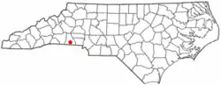 Location of Patterson Springs, North Carolina