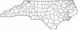 Location of Sparta, North Carolina