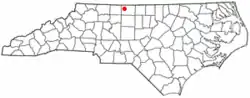 Location of Stoneville, North Carolina