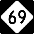 North Carolina Highway 69 marker
