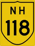 National Highway 118 shield}}