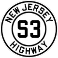 Route S3 marker
