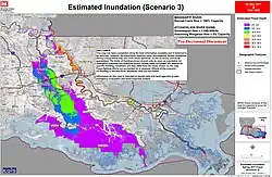 Anticipated inundation from Scenario&nbsp;3