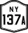 New York State Route 137A marker