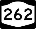 New York State Route 262 marker