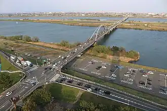 Nagaragawa Bridge and Tatsuta Bridge