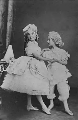 Natalie and her brother Ioan Keshko at a costume ball