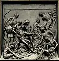 The Battle of the Nile by William F. Woodington, the relief on the north face of the plinth