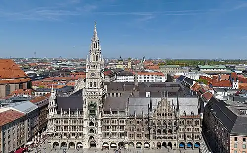 New Town Hall, Munich, Germany: 1867–1874