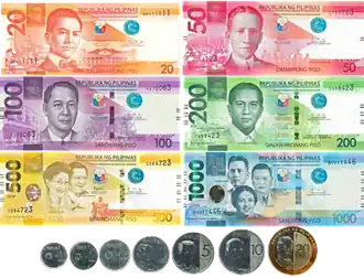 New Generation Currency Series banknotes and coins