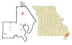 Location of Matthews, Missouri