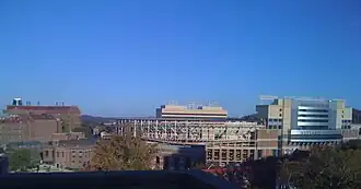 Aerial view from John C. Hodges Library