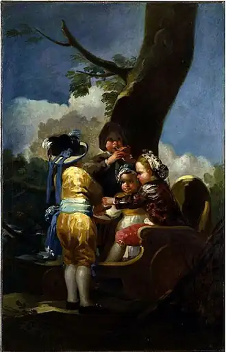 Children in a Chariot by Francisco Goya, 1778