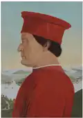 Nicolas Lokhoff. Copy of the picture: Federico da Montefeltro by Piero della Francesca