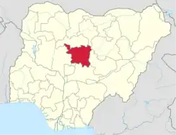 Location of Southern Kaduna in Nigeria