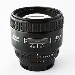 AF Nikkor 85&nbsp;mm f/1.8 (AF type, mid-1980s to mid-1990s)