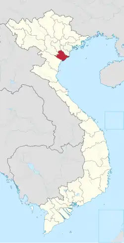 Location of Ninh Bình within Vietnam