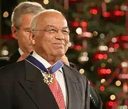 Norman Francis, president of Xavier University of Louisiana, receives Presidential Medal of Freedom, 2006