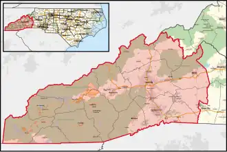 District boundaries from 2023 to 2025