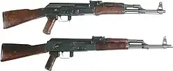 Type 58 on top Type 68 on bottom