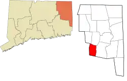 Scotland's location within the Northeastern Connecticut Planning Region and the state of Connecticut