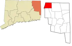 Union's location within the Northeastern Connecticut Planning Region and the state of Connecticut