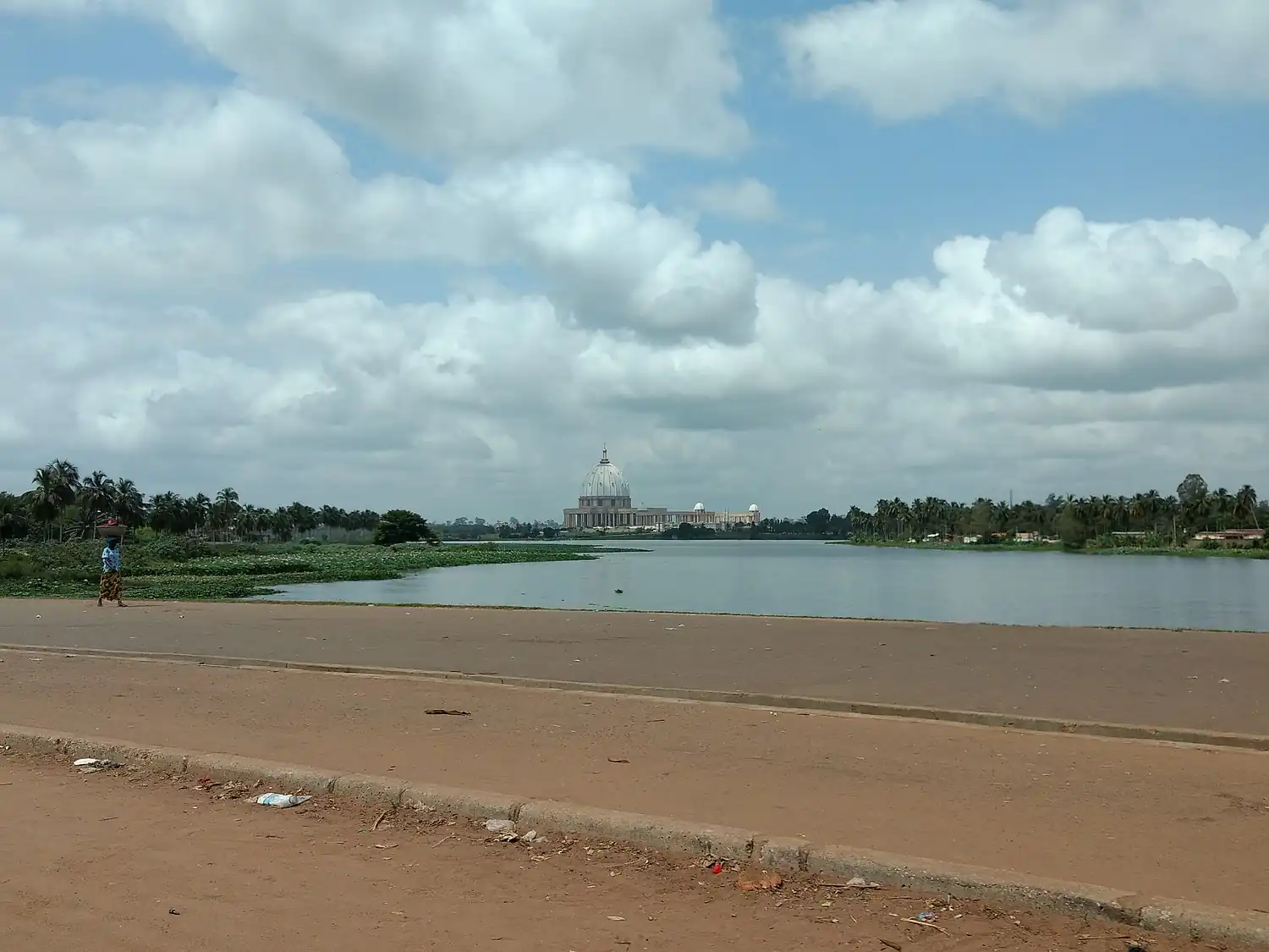 Basilica of Our Lady of Peace in the capital city Yamoussoukro, the largest church in Africa