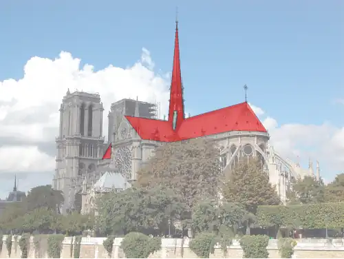 In red, the destroyed parts