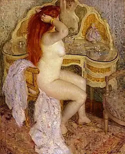 Nude Seated at Her Dressing Table, 1909