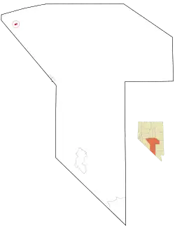 Location of Gabbs, Nevada