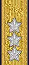 Shoulder mark of a Swedish three star admiral