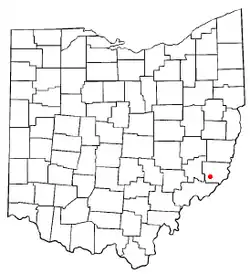 Location of Graysville, Ohio