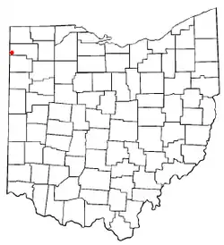 Location of Hicksville, Ohio