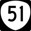 Oregon Route 51 marker