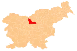 The location of the Municipality of Kamnik