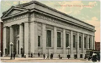 Early postcard featuring the building