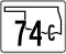 State Highway 74C marker