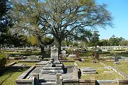 A view within the 1848 section looking north toward the 1866 section.