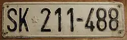 An old SFRY plate from Skopje