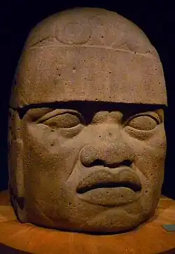 Olmec colossal head