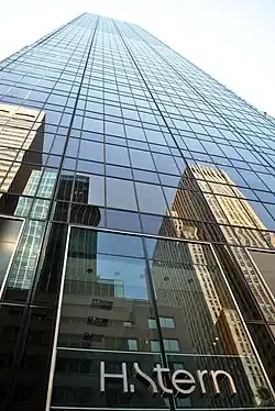 View of Olympic Tower from ground level