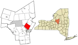 Location in Oneida County and the state of New York.
